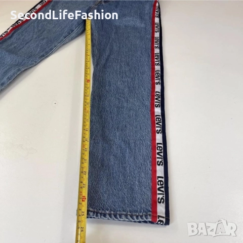 Дънки Levi's 501Big E Mom висока талия размер 26, снимка 6 - Дънки - 52574240