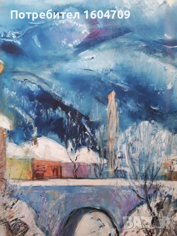 Стара картина Тодор Калпакчиев, снимка 7 - Картини - 43438539