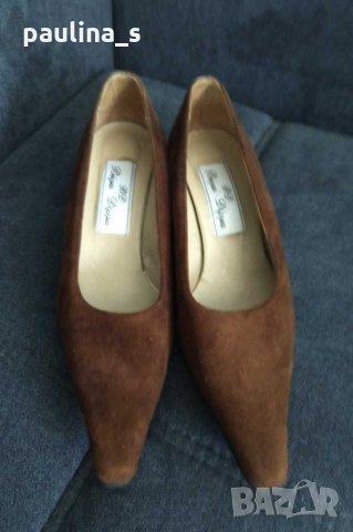 Италиански обувки от еко велур , снимка 12 - Дамски елегантни обувки - 29917235