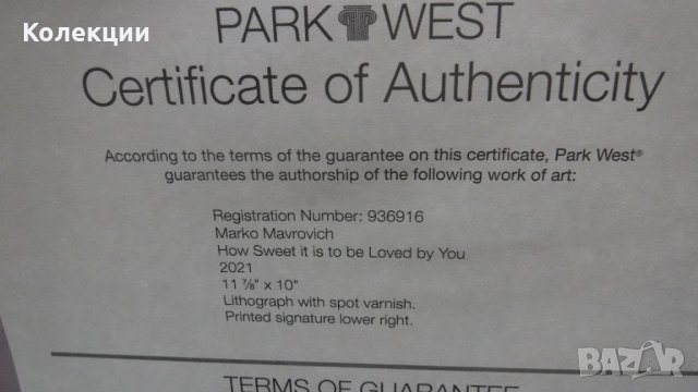 Картина на Марко Маврович, снимка 3 - Картини - 42283024