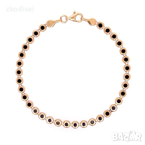 Златна дамска гривна 3,23гр. 16см.14кр. проба:585 модел:29340-6, снимка 1