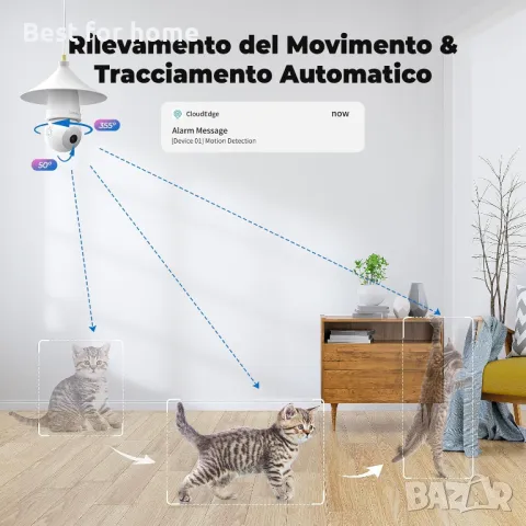 Външни WiFi камери с крушки за завъртане към фасунга -2 броя	Codnida, снимка 3 - Други - 50152705