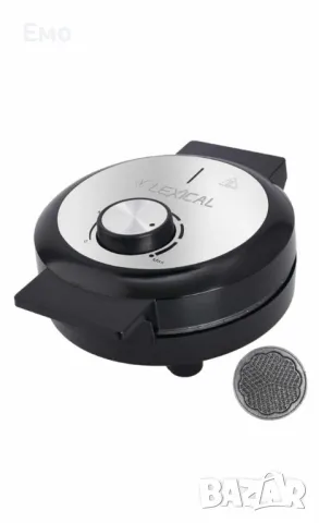 Гофретник - Lexical LWM-2404, 1000W, керамично покритие - Гаранция 24 месеца , снимка 3 - Гофретници - 48446334