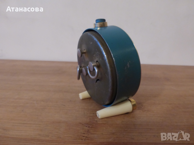 Будилник часовник Слава 2 крачета син корпус, снимка 7 - Антикварни и старинни предмети - 44795053