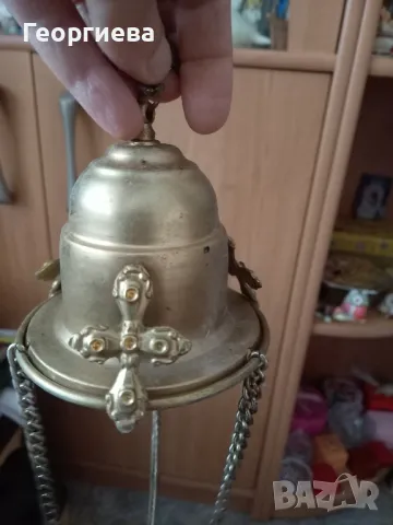 Бронзово кандило , снимка 3 - Антикварни и старинни предмети - 50318642