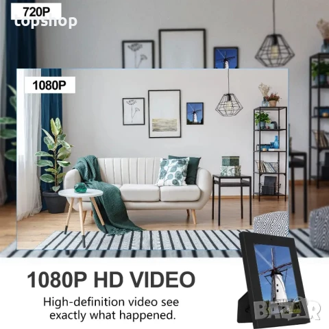 Фото рамка със скрита камера Nevarde, снимка 10 - Комплекти за видеонаблюдение - 50557276