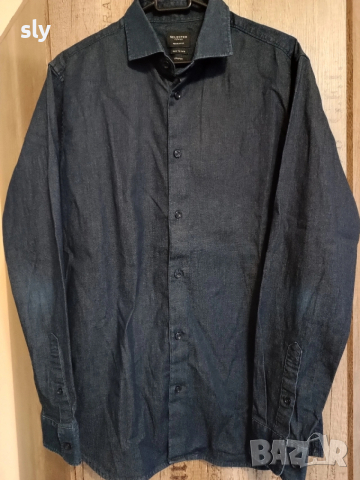 Selected homme дънкова риза 