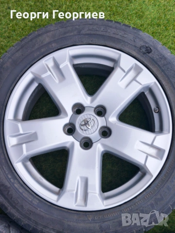 Оригинални джанти 18" Toyota с гуми 5x114,3 ET45, датчици и гайки, снимка 5 - Гуми и джанти - 54209506