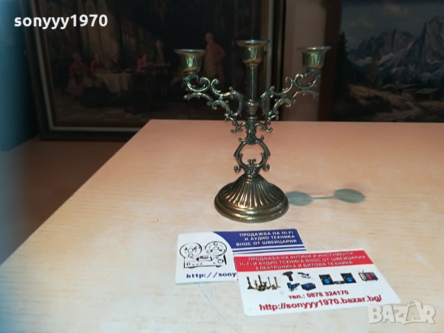 мини свещник-внос швеицария 13х12х6см, снимка 8 - Колекции - 30033459