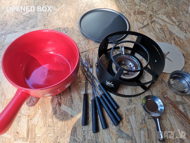 MÄSER 931893 Комплект за фондю за 6 души, Пълен комплект от 11 части за фондю в швейцарски стил, снимка 3 - Съдове за готвене - 40124593