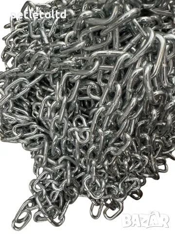 Синджир ( верига ) Ф 6 мм - размер на звеното 39 мм Х 22 мм - цената е за 30 метра