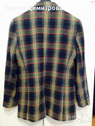 Модерно карирано сако Вълна, снимка 7 - Сака - 38948596