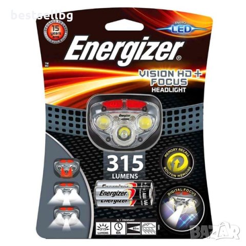 Мощен лед челник фенер за глава Energizer за планина велосипед бягане, снимка 1 - Къмпинг осветление - 29103289