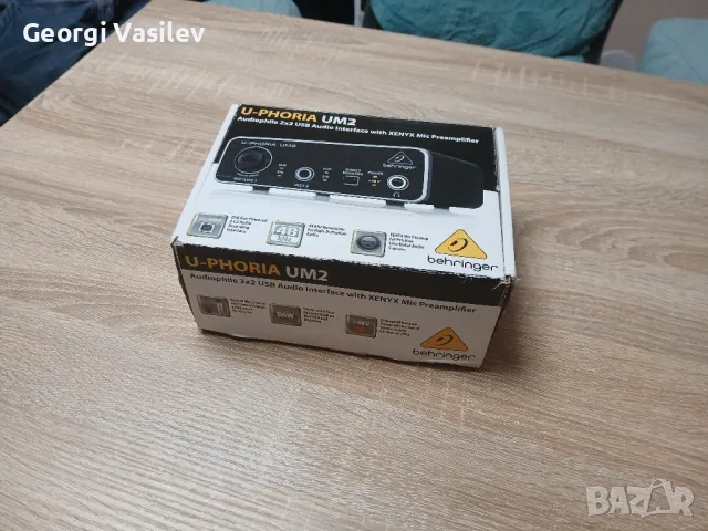 Външна аудио карта Behringer UM2 U-Phoria, аудио интерфейс, снимка 9 - Други - 49430336