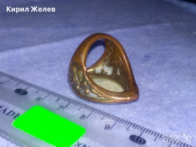 СТИЛНО ОРНАМЕНТИРАН МЕДЕН РЕТРО - АРТ СКЪПОЦЕНЕН ПРЪСТЕН 36965, снимка 13 - Пръстени - 39715080