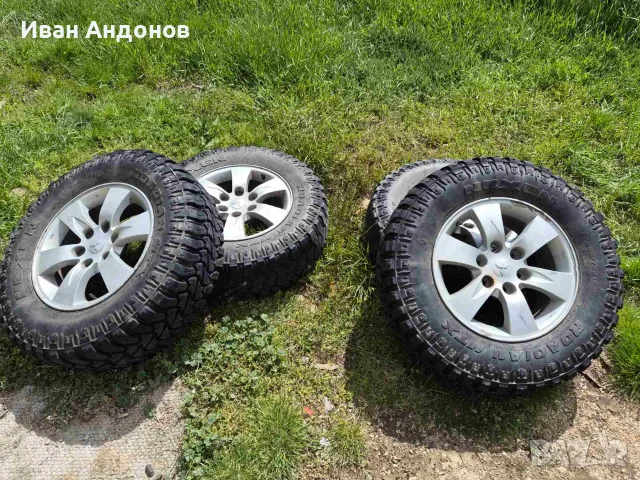 оригинални джанти 17ки със зимни гуми от Mitsubishi L200 6x139.7 мм, снимка 2 - Гуми и джанти - 56201724