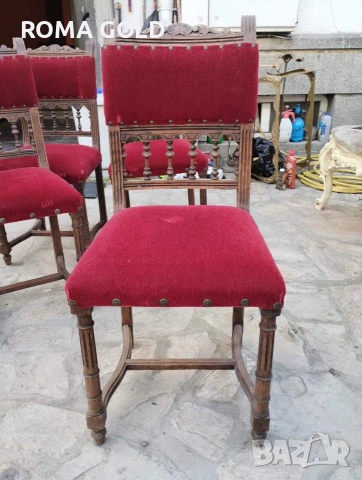 11 комплекта Антикварни столове, снимка 10 - Столове - 54264662