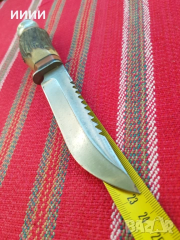 Немски нож с трион , снимка 6 - Антикварни и старинни предмети - 54313613