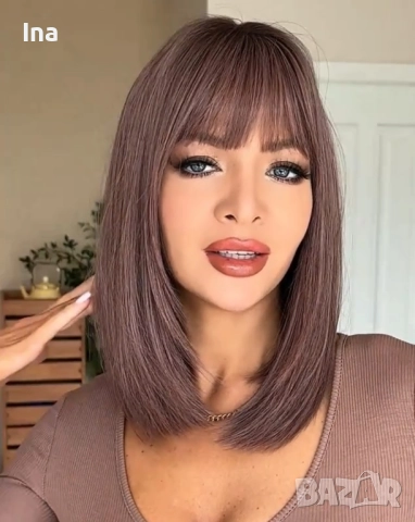 Луксозна мока цвят перука, снимка 2 - Аксесоари за коса - 50164177