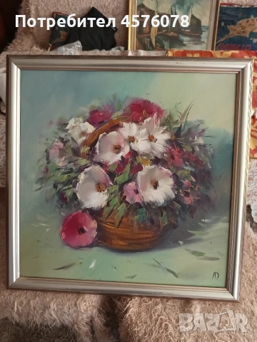 красива картина  платно маслени бои, снимка 5 - Картини - 54111951