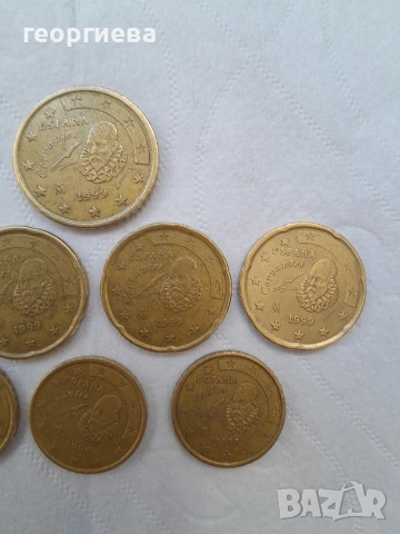 редки евро монети 1999 Испания, снимка 3 - Нумизматика и бонистика - 54105684
