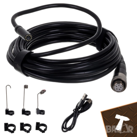 Ендоскоп / Инспекционна камера 5м, снимка 5 - Камери - 51899163