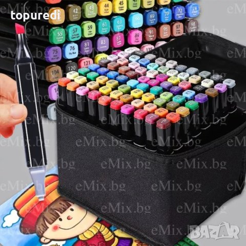 48 БР. КОМПЛЕКТ ЗА РИСУВАНЕ - МАРКЕРИ TOUCH