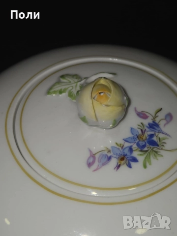 Сервиз за чай "Цветни букети" Meissen, 1930 г., снимка 5 - Антикварни и старинни предмети - 52211286