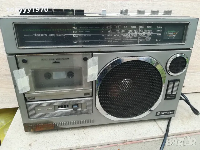 hitachi-стар касетофон 2204251438, снимка 3 - Радиокасетофони, транзистори - 49989198
