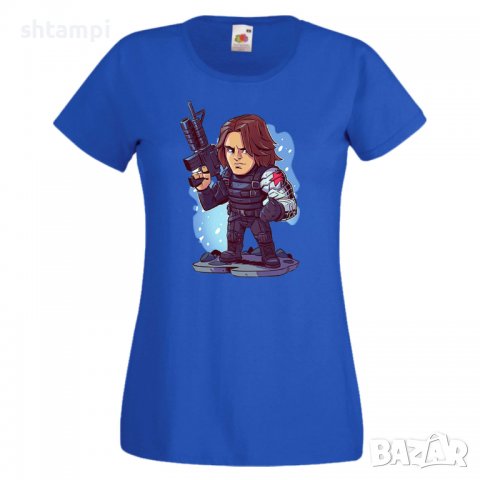 Дамска тениска Marvel Winter Soldier Игра,Изненада,Подарък,Геймър,, снимка 5 - Тениски - 36786196