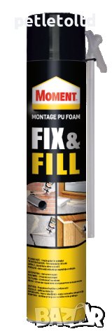 Пяна полиуретанова, ръчна Moment Fix & Fill Montage PU Foam 650 мл, снимка 1 - Железария - 44459433