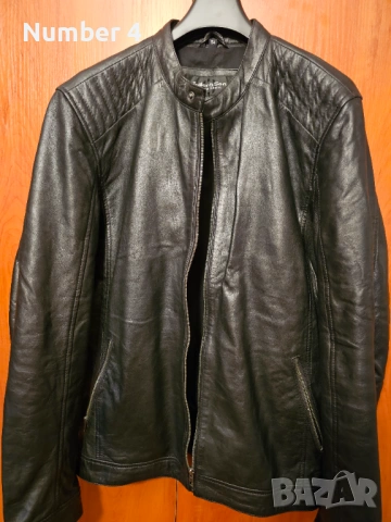 Мъжко кожено яке, снимка 2 - Якета - 53992690