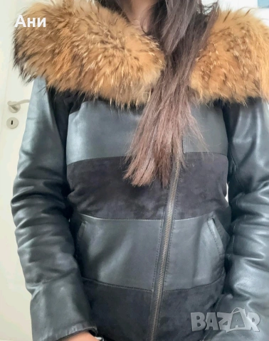 Дамско яке от агнешка кожа , снимка 3 - Якета - 54230750