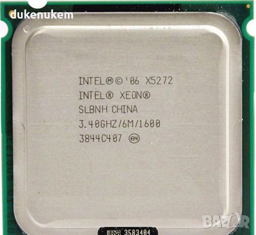 Процесор Intel Xeon X5272 Dual Core SLANH Сокет 775/771 CPU 3.40GHz 6MB, снимка 1 - Процесори - 38988788