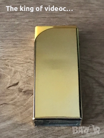 Метална златиста запалка против вятър, снимка 3 - Запалки - 52373187