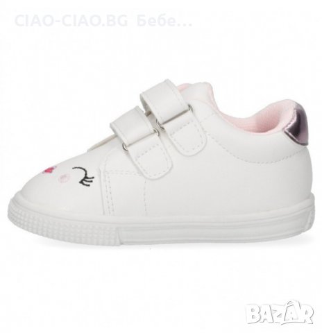 №18-№23, Бебешки обувки за момиче, бели с цветни декорации BUBBLE KIDS, снимка 6 - Бебешки обувки - 36670261