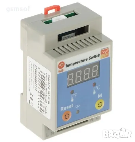 Tuya Smartlife WiFi прекъсвач термостат за DIN шина с термодатчик - 20А 4000kw, снимка 9 - Друга електроника - 49269651