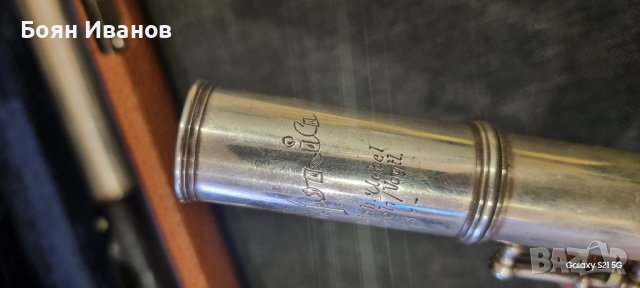 Сребърна флейта - Немска, снимка 2 - Духови инструменти - 44287022