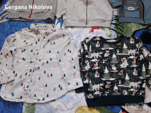 Коледни детски блузка и ризка на H&M 