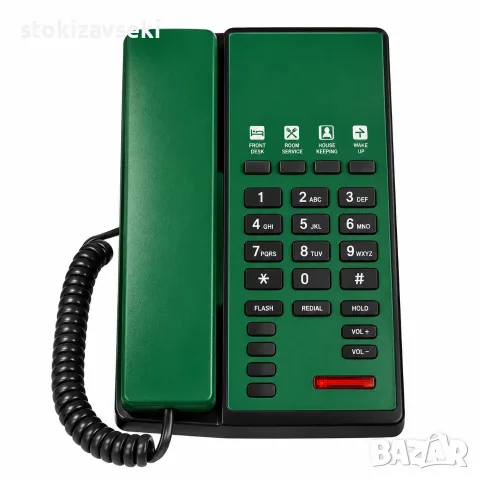 Хотелски стационарен телефон SN-001, зелен