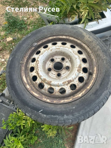 железни джанти r16 - 5 x 112 / 16 цола със гуми 205 60 16 за VW Sharan 2.8i 204кс VR6 2002г -цена 15