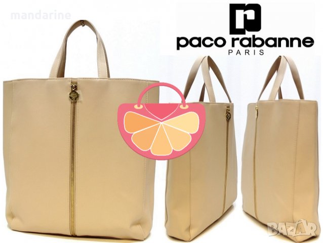 ПРОМО 🍊 PACO RABANNE 🍊 Бежова дамска чанта LADY MILLION NUDE нова с етикети