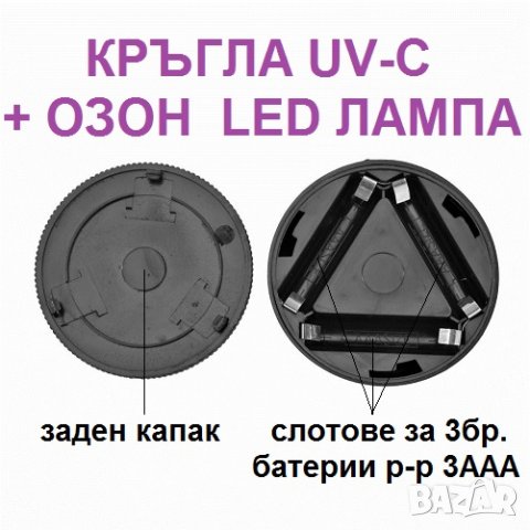 Кръгла LED лампа против вируси с UV-C + ОЗОН светлина - със 70% Намаление, снимка 13 - Други - 29922445