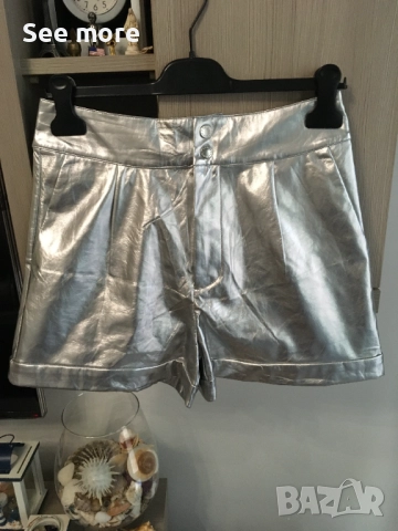 Seven Sisters ефектни панталонки сребро М