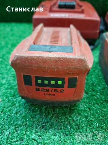 Батерии 5.2 ампера и зарядни на Hilti, снимка 2 - Други инструменти - 54130672