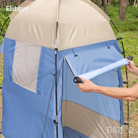 Универсална палатка за къмпинг, плаж, съблекалня или душ - 110x110x190 см, UV защита, снимка 7 - Други стоки за дома - 54196052