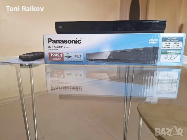 Panasonic DVD-S500EP-K., снимка 3 - Плейъри, домашно кино, прожектори - 55907976