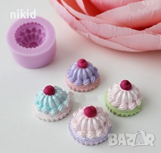 3D интересно кексче с черешка силиконов молд форма фондан шоколад гипс свещ сапун