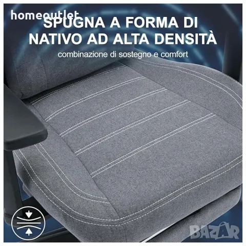 ПРОМОЦИЯ Ергономичен геймърски стол WOTSTA HH-311-LIGHT GRAY, снимка 3 - Столове - 50095105