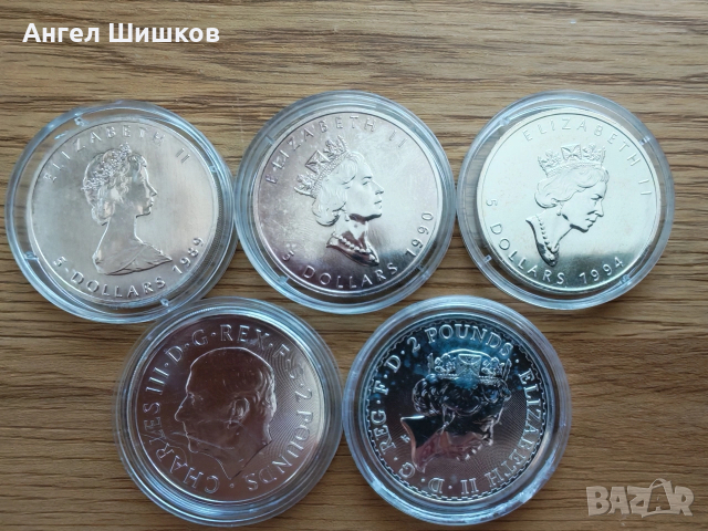 Сребърна инвестиционна монета 1 oz silver, снимка 2 - Нумизматика и бонистика - 54308411